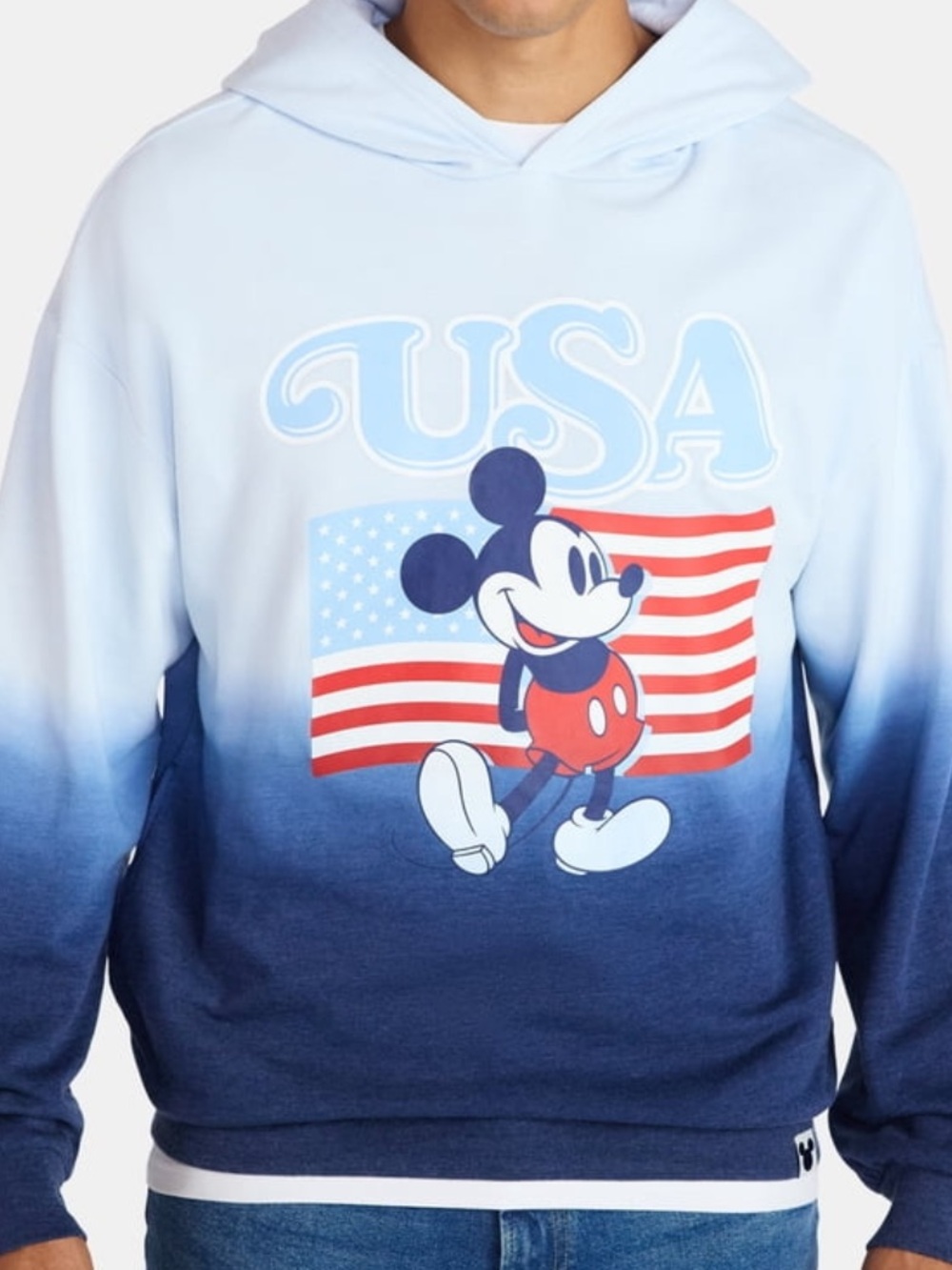 BRAND NEW  Mickey Mouse America Graphic Hoodie America Hoodie 3XL